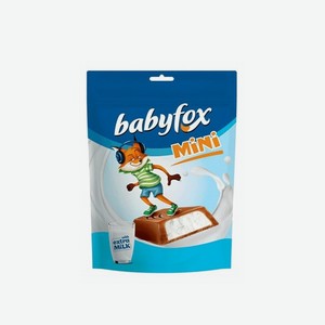 Конфеты BABYFOX Mini с молочной начинкой 120г zip-пакет