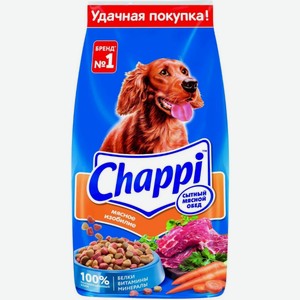 Корм для собак Chappi 15кг сытный мясной обед