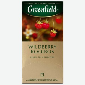 Чай травяной Greenfield Wildberry Rooibos в пакетиках 25 шт, 37.5 г