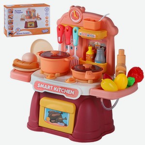 Игровой набор Amore Bello  Кухня , кран с водой, пар, свет, звук, в комплекте 25 предметов