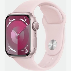 Смарт-часы Apple Watch Series 9 A2978, 41мм, розовый / светло-розовый [mr933zp/a]
