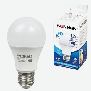 Лампа LED E27 12Вт груша нейтральн