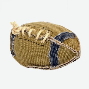 Игрушка для собак брезентовая DUVO+  Мяч регби , коричневая, 19х10см (Бельгия)