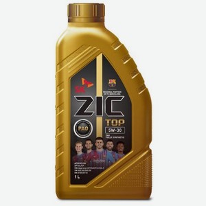 Моторное масло ZIC TOP, 5W-30, 1л, синтетическое [132681]