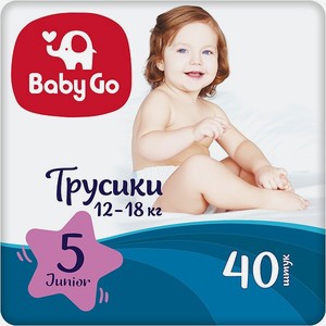 Подгузники-трусики BabyGo Junior 12-18кг 40шт 270680