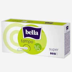 Bella Тампоны без аппликатора Premium Comfort Super , 16 шт
