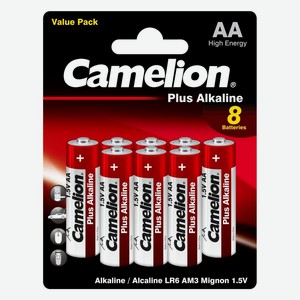 Батарейка <Camelion> Plus Alkaline LR6 пальчик АА 8шт 1.5В 14133 Китай
