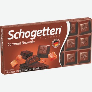 Шоколад Шогеттен Молочный Карамель Брауни 100г