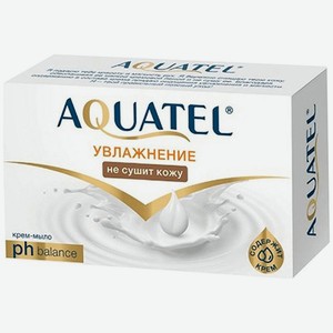 Крем-мыло Aquatel Увлажнение туалетное твердое классическое, 90 г