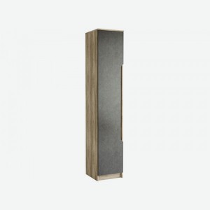 Распашной шкаф Прайм Дуб Каньон / Серый М18