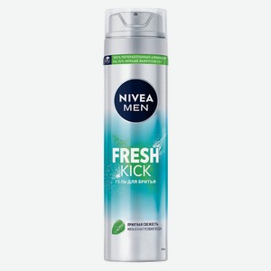 Гель для бритья NIVEA MEN Fresh Kick приятная свежесть с мятой, 200 мл