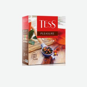 Чай TESS Черный плежэ, сайнрас, черный 100п*1.5г