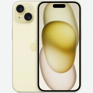 Смартфон Apple iPhone 15 128Gb, A3092, желтый