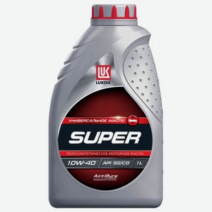 Масло моторное Лукойл Супер 10W-40 полусинтетическое, 1 л