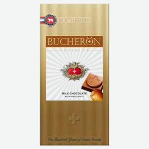 Шоколад молочный Bucheron Superior фундук, 100 г
