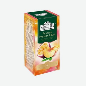 Чай <Ahmad Tea> Peach&Passion Frut с ар персика/маракуйи 25пак*1.5 гр 37.5г Россия
