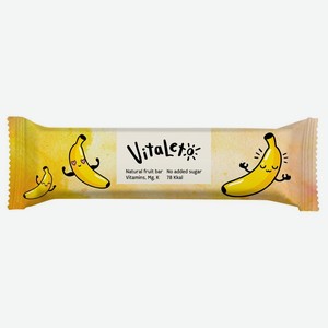 Батончик фруктово-злаковый  Банановый  VitаLeto