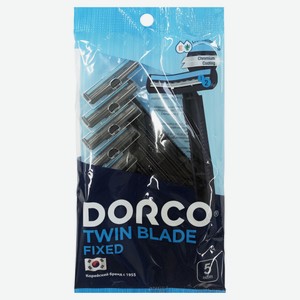 Станок для бритья одноразовый Dorco Twin Blade Fixed 2 лезвия, 5 шт