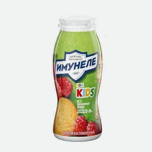 Напиток Кисломолочный Имунеле Kids Земляничное Печенье 1,5% 100г