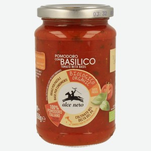 Соус томатный Alce Nero с базиликом, 350 г