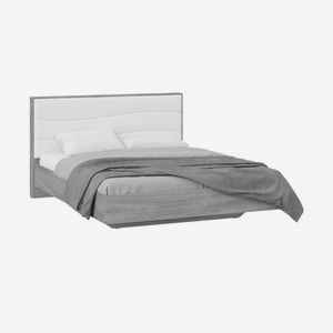 Кровать Миранда тип 1 дуб гамильтон / белый глянец