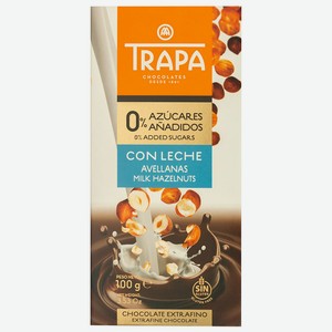 Шоколад Молочный С Фундуком Без Сахара Trapa 100г (окей)
