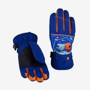 Перчатки для мальчика Мимимишки р.2-4 года цв.ярко-синий арт.G-Mi-01