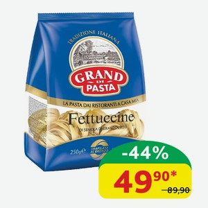 Макаронные изделия Grand di Pasta Феттуччине, в/с, группа А, 250 гр