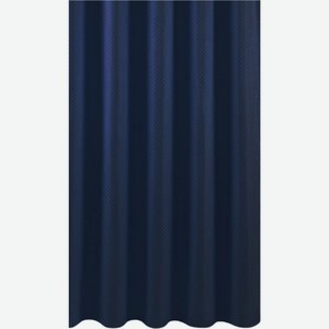 Штора для ванной Home One Checkered, 180х180 см, темно-синяя (372255)