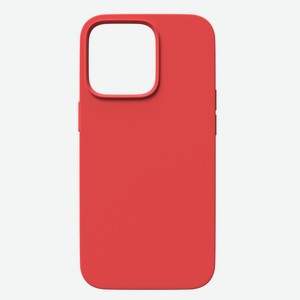 Чехол RED-LINE для iPhone 14 Pro, с тканевой подкладкой, красный (УТ000032944)