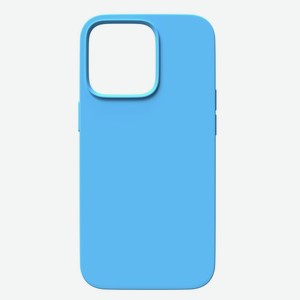 Чехол RED-LINE для iPhone 14, с тканевой подкладкой, голубой (УТ000032967)