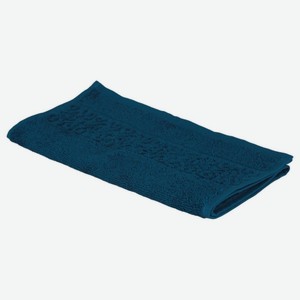 Полотенце махровое ДМ Люкс Modesto, 30х60 см, синий, хлопок