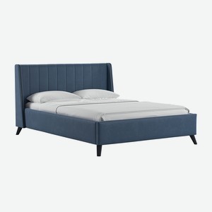 Кровать Мелисса серо-синяя