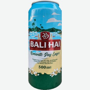 Пиво Bali Hai Romantic Day Lager светлое фильтрованное пастеризованное 4.9% 500мл