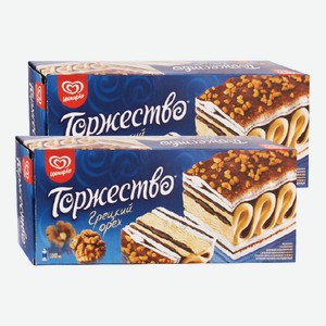 Мороженое Торжество Инмарко Грецкий орех/ Шоколадный топпинг, 500 гр