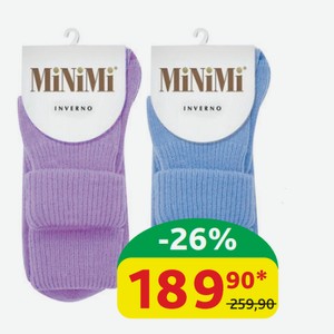 Носки женские Minimi Inverno утеплённые в ассортименте