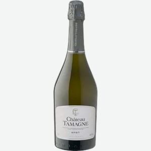 Вино Chateau Tamagne игристое, брют белое,10-12%, 0,75 л, Россия