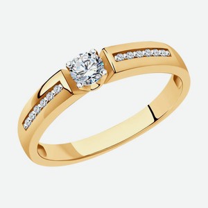 Кольцо SOKOLOV Diamonds из золота с бриллиантами 1012297, размер 17