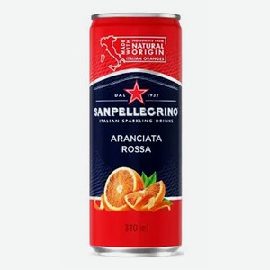 Газированный напиток Sanpellegrino с соком красного апельсина 0,33 л