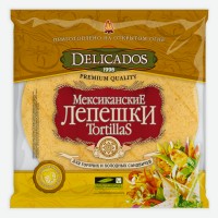 Лепешки   Delicados   тортильи пшеничные сырные, 400 г
