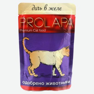 Влажный корм для кошек Prolapa Premium дичь в желе, 100 г