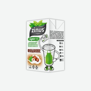 Напиток фундуковый Zinus Light ультрапастеризованный 1 л