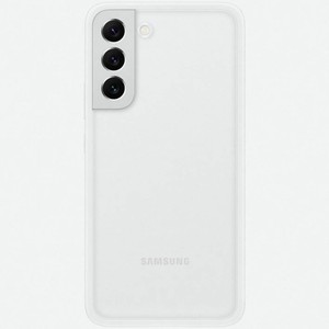 Чехол Samsung Frame для Samsung Galaxy S22+, прозрачный с белой рамкой (EF-MS906CWEGRU)