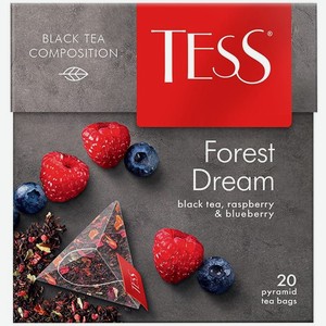 Чай черный Forest Dream в пирамидках 20*1,8, Tess
