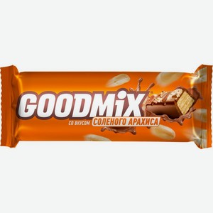 Шоколад Goodmix Salted Peanut taste с начинкой со вкусом соленого арахиса с хрустящей вафлей