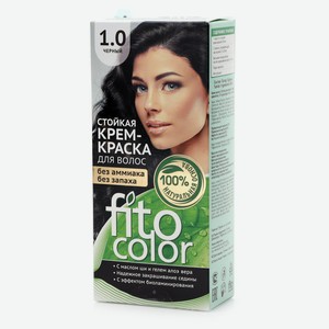 Крем-краска стойкая для волос оттенок 1.0 черный ТМ Fito color (Фито колор)