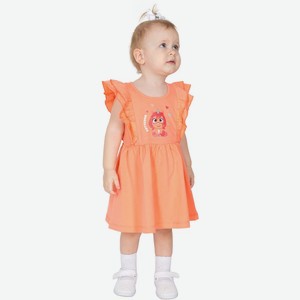 Платье для девочки Basia р.80 ц.морковный арт.Л3017-7597