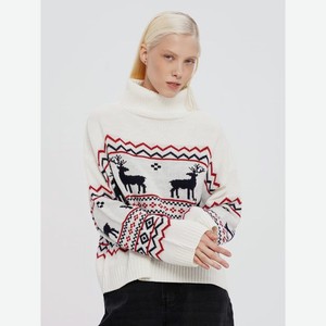 Вязаный свитер с оленями
