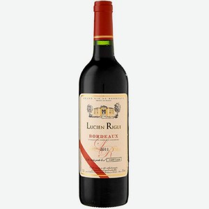 Вино Lucien Rigui Бордо красное сухое 13% 750мл