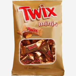 Печенье песочное Twix Minis с карамелью и шоколадом 20шт*9.2г